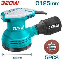سنباده لرزان و گردان 320 وات صنعتی توتال مدل TF2131256